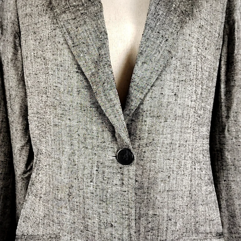 Vintage Silk Neiman Marcus 100% Silk Tweed Skirt Suit Set 90s Career Woman Wear